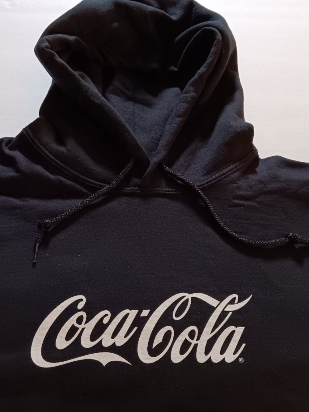 COCA-COLA BLACK HOODIE REFLECTIVE LOGO PULLOVER -XXL